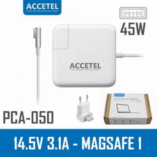 ACCETEL PCA-050 CARGADOR MACKBOOK 45W 14.5V 3.1A CONECTOR L ACCETEL PCA-050 CARGADOR MACKBOOK 45W 14.5V 3.1A CONECTOR L
